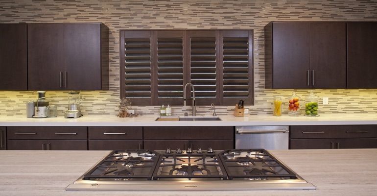 Houston wood shutter kitchen